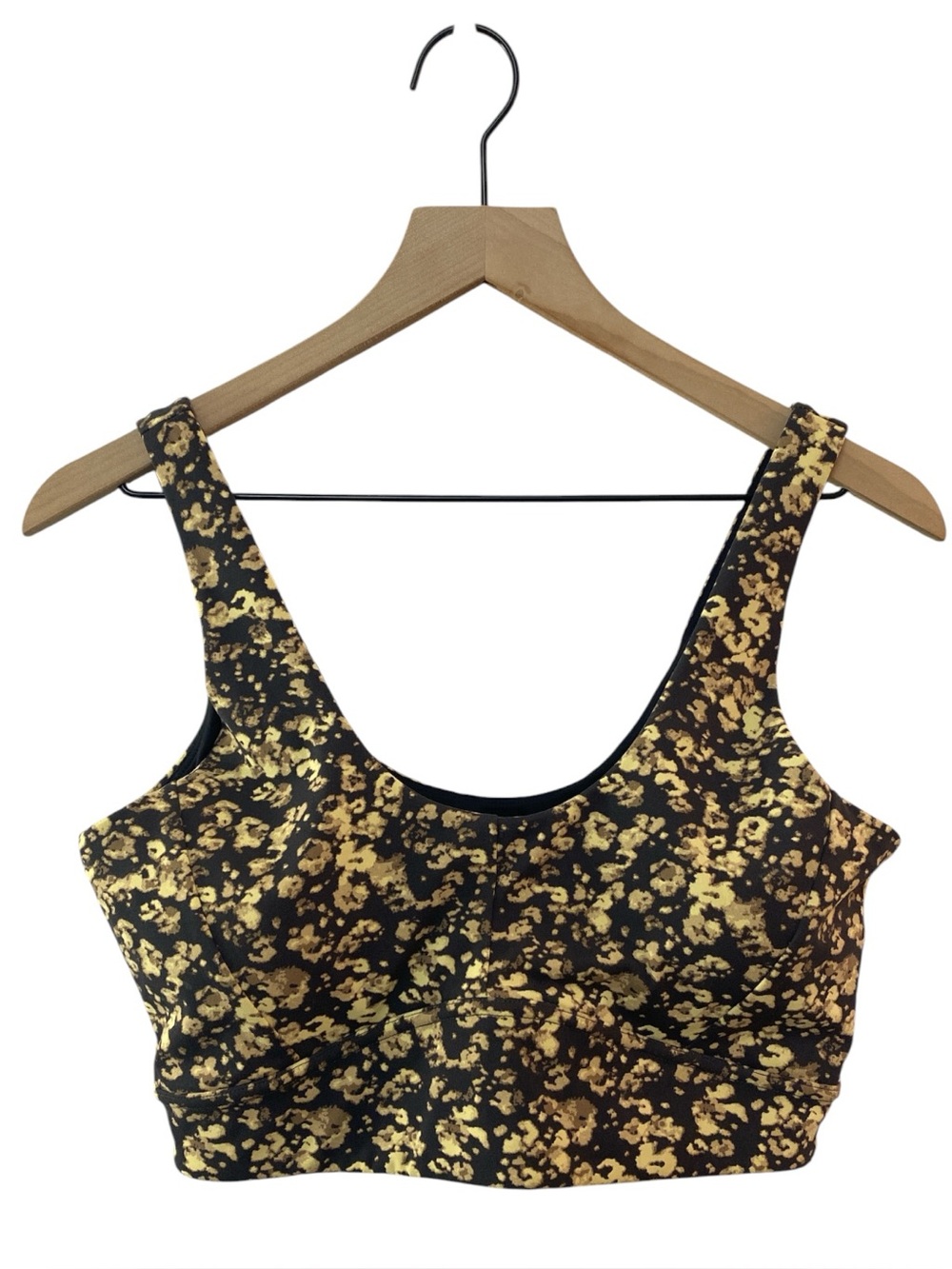 Varley‎ Let's Go Elsie Sports Bra Size XL Brown/Yellow NWT Animal Print